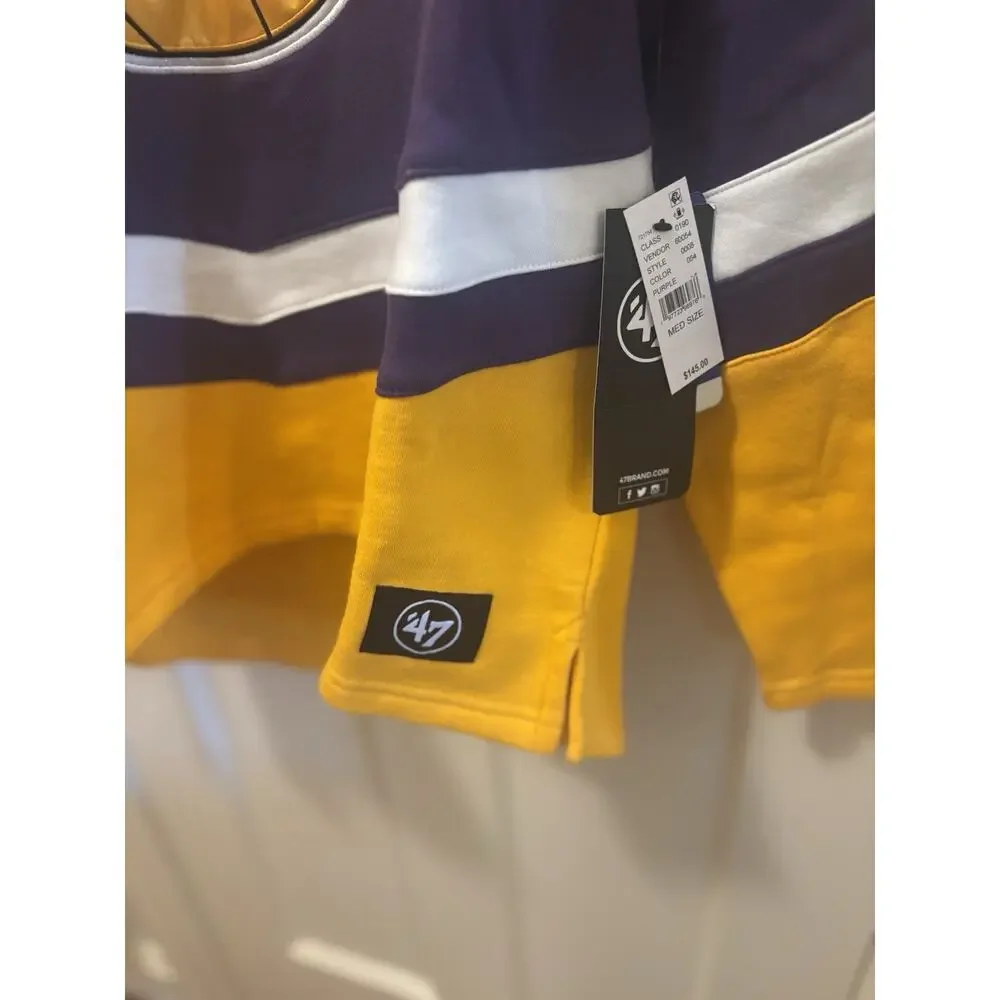Men's Medium '47‎ Los Angeles Lakers NBA Basketball Hockey Jersey Hoodie Sweater